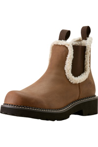 2025 Ariat Womens Fatbaby Chelsea Cozy Western Boot 10063848 - Distressed Brown